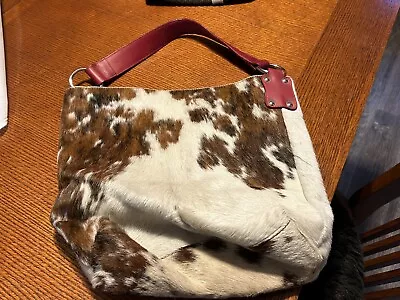 Maurizio Taiuti  Cowhair Leather Handbag • $50