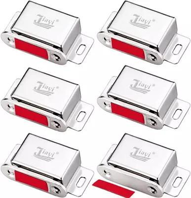 6 Pack Drawer Magnetic Latch 30 Lbs Cupboard Latch Heavy Duty Kitchen Cabinet  • $23.48