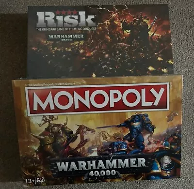 Monopoly & Risk Warhammer Board Games • £54.99