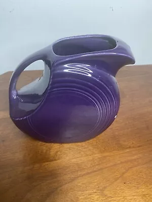 Fiesta Ware Large Disk Pitcher Vintage Purple 2 Qt Jug Pottery Ceramic 7  • $30