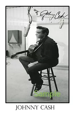 Johnny Cash Large Autograph Signed 12x18 Inch Photograph Poster - Top Quality  • $28.95