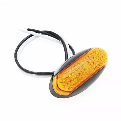 2X Amber Indicator Clearance Lights Side LED Marker For Trailer Truck Bus 4x4  • $30