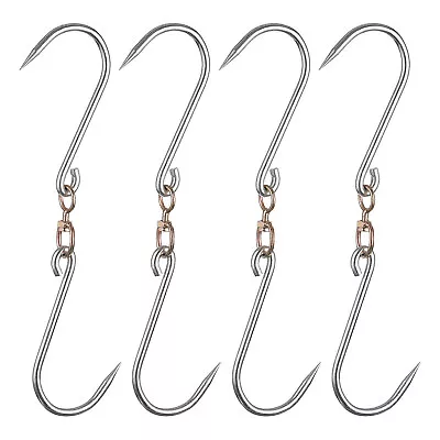 12'' Swivel Meat Hooks 0.27'' Thickness Processing Butcher Hooks 4Pcs • $38.19