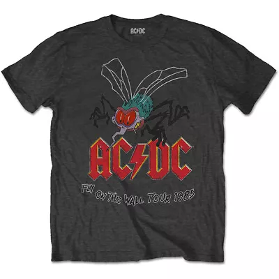 AC/DC Fly On The Wall Tour Official Tee T-Shirt Mens Unisex • £15.99