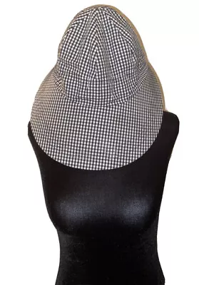 Women's Betmar New York Checkered Hat Blue & White One Size Fits All Faceframer • $9.75