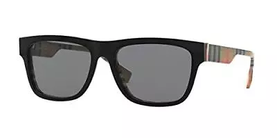 Authentic BURBERRY Sunglasses BE 4293 - 380687 Top Black/Check/Grey 56mm  *NEW* • $110.63