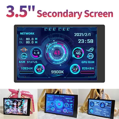 3.5 Inch Mini Screen Display Monitor USB Type-C IPS AIDA64 PC CPU RAM HDD Data • $25.87