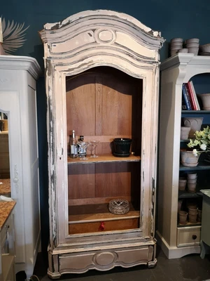 £450 • Buy Tall French Armoire Wardrobe / Linen Press In Shabby Chic Style 