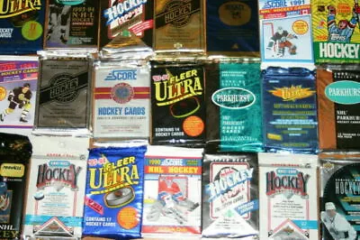 Huge Lot 55+ Vintage Hockey Cards Unopened Packs Total Of 55+ Card Per Lot NHL • $9.99