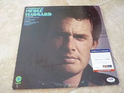 Merle Haggard A Portrait Of Signed Autographed LP Record PSA Certified • $229