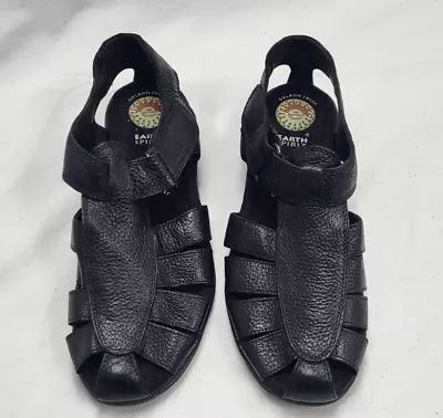 Earth Spirit Gelron 2000 Sandals Black Hiking Shoes 7.5 • $29.95