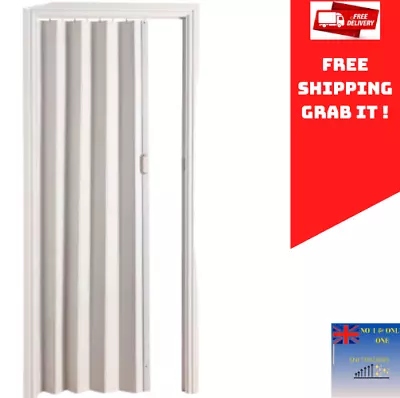 Folding Bi Fold Door White Oak Effect PVC Internal Concertina Door Mm 24hr Fast • £60