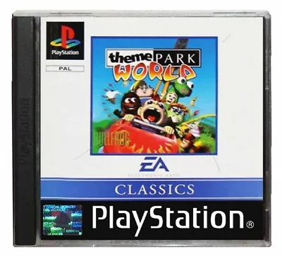 THEME PARK WORLD (PS1 Game) Playstation C • $17.59