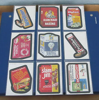 Wacky Packages Ans3 Magnets Complete Set 1-9 Nm/mt • $18.95