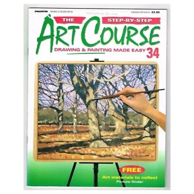 The Step-By-Step Art Course Magazine No.34 Mbox25 Drawing & Painting Made Easy • $4.91