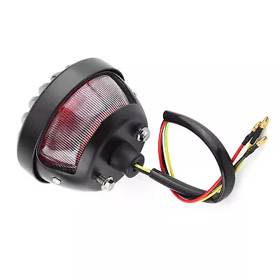 Hot Black Round Motorcycle Tail Brake Light Fit For Bobber Chopper Scooters ATV • $17.80