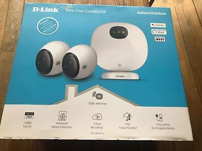 D-Link DCS-2802KT-EU Pro Wire Free Battery Camera Kit 2xCameras + Hub CCTV Set • £139