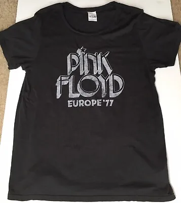 Vintage Pink Floyd 1977 REPRINT European Tour  LetLuv  Band T-Shirt Large • $14.88