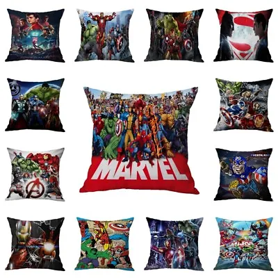 Marvel Avengers Throw Pillow Case Cushion Cover Sofa Home Office Decor 45*45cm • £4.78