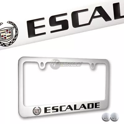 Cadillac ESCALADE Chrome Plated Brass License Plate Frame Officially Licensed • $29.95