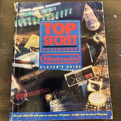 Nintendo Power Player’s Guide Top Secret Passwords 1992 NES SNES Game Boy Used • $10.99