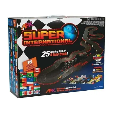 AFX HO Scale Super International 4-Lane Mega G+ Slot Car Track Set AFX21018 • $289.99