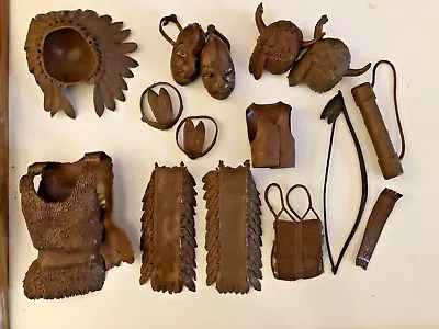 ~ Vintage Mixed Lot Accessories For Johnny West  And Indian Action Dolls Toys  ~ • $15