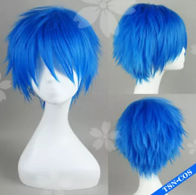 New Popular Home KAITO Brother Navy Blue Turned Alice COS Wig + Hairnet 1071 • $28.21