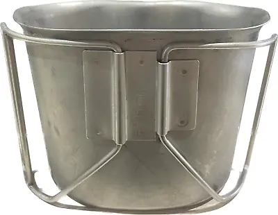 Original US Military Issue Stainless Steel Canteen Cup Made In USA Authentic • $14.98