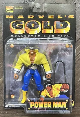 Marvels Gold Luke Cage POWER MAN Action Figure ONLY 10000 Produced RARE • $12