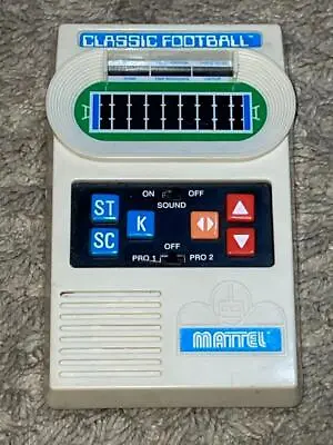 Vintage 2000 Mattel Classic Football Electronic Handheld Game WORKS • $74.95