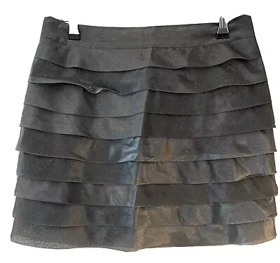 £20 • Buy Reiss Silver/Grey Layered Skirt Size 8