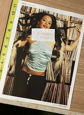 Aaliyah Singer Photo Photograph Record Album Scene In Blue Top  • $15.95