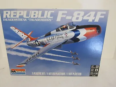 1/48 Monogram Plastic Model Kit Republic F-84F Thunderstreak Thunderbirds USAF • $18.74