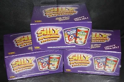 Silly Supermarket 3 Box Lot 24 Pks Per Box  Wacky Packages Trading Card Stickers • $89.97