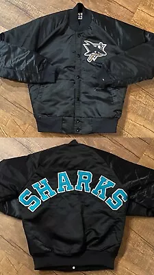 San Jose Sharks NHL Chalk Line Starter Satin Jacket Men’s Small New NWOT VTG 90s • $299.99