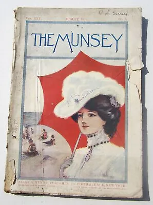 1901 Munsey Magazine August TONS OF ADS  Good  Grade Monthly Quack Products • $34.90