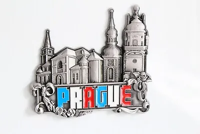 3D - PRAGUE-CZECH REP- Souvenir Fridge Magnet Kitchen Decor Holiday Gift -Metal • £4.49