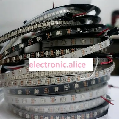 WS2812B 5050 RGB LED Strip 1-5M 150 300 Leds 144 30LED Individual Addressable 5V • $0.99