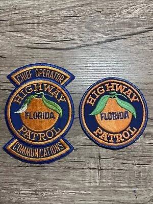 Vintage Florida FL Highway Patrol State Chief Operator Communications Patch + • $35