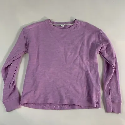 J.Crew Womens Sz S Purple Knit Top Shirt Style BE270 Crew Neck Sweatshirt • $15