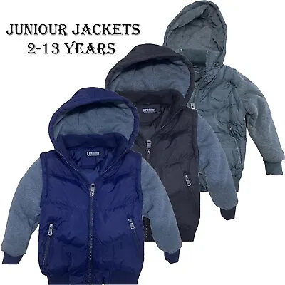 £17.99 • Buy Childrens Boys Padded Puffer Warm Hooded Winter Coat Baby Junior School Jacket