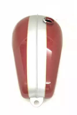 $263.50 • Buy TRIUMPH T120 CHERRY & SILVER PAINTED STEEL PETROL FUEL GAS TANK |Fit For