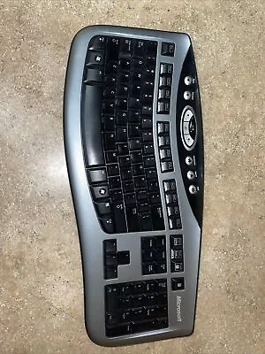 Microsoft Wireless Keyboard 3000 Model 1066 W/ Wireless Desktop Receiver+Mouse • $23