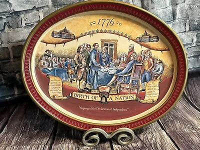 Miller High Life Birth Of A Nation 1776 Declaration Signing Beer Stein Tray • $32