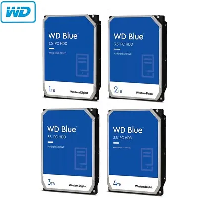 WD Blue 1TB 2TB 3TB 4TB HDD PC Desktop Hard Disk Drive 7200RPM 3.5  SATA • $189.95