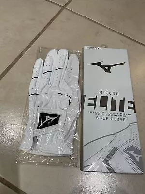 Mizuno 2020 Elite Golf Glove White/Black XX-Large Left Hand For RH Golfer NEW • $13.85