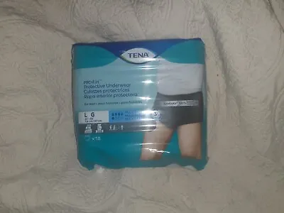 *Tena Men's Large Proskin Protective Underwear 45  To 58  Waist (18 Pack) • $10