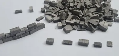 £5.95 • Buy 1:35 Scale Diorama Building War Gaming 100 Grey Dry Stone Wall Blocks Bricks 