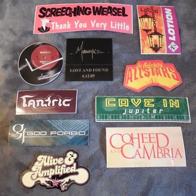 Rock Pop Metal Promotional Sticker Set Of 10 Stickers Lot#58 • $7